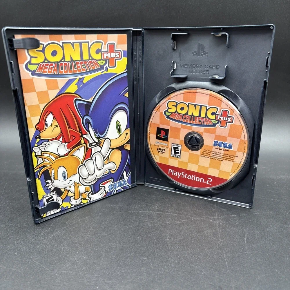 Sonic Mega Collection Plus (Sony PlayStation 2, 2004) PS2 With Manual TESTED